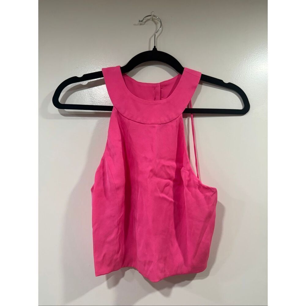 Olcay Gulsen size S pink fancy blouse tank top